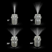 15° 1/4" MEG Spray Pressure Washer Nozzle - 2.5 Orifice BE Power Equipment