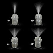 15° 1/4" MEG Spray Pressure Washer Nozzle - 3.5 Orifice BE Power Equipment