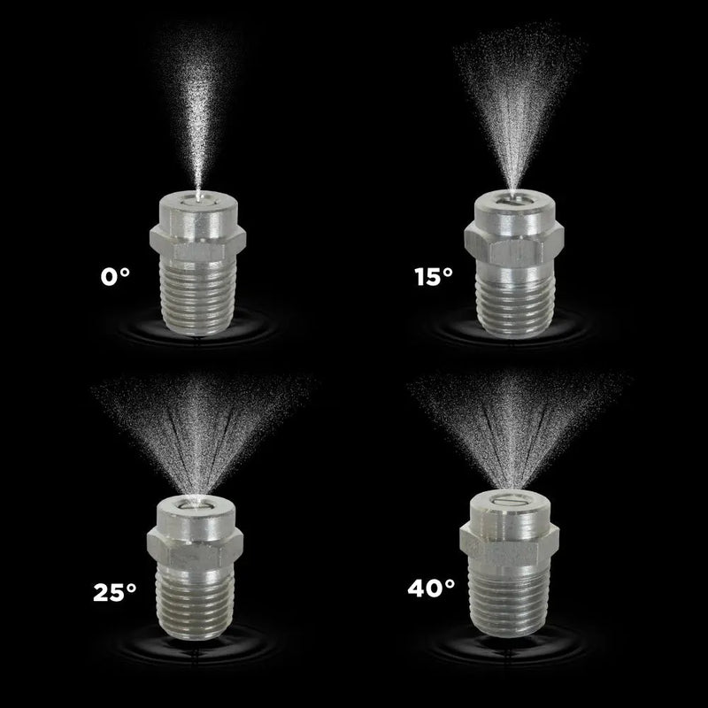 15° 1/4" MEG Spray Pressure Washer Nozzle - 7.5 Orifice BE Power Equipment