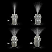 15° 1/4" MEG Spray Pressure Washer Nozzle - 8.0 Orifice BE Power Equipment