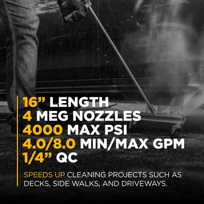 16" Under Car Pressure Washer Water Broom BE Power Equipment