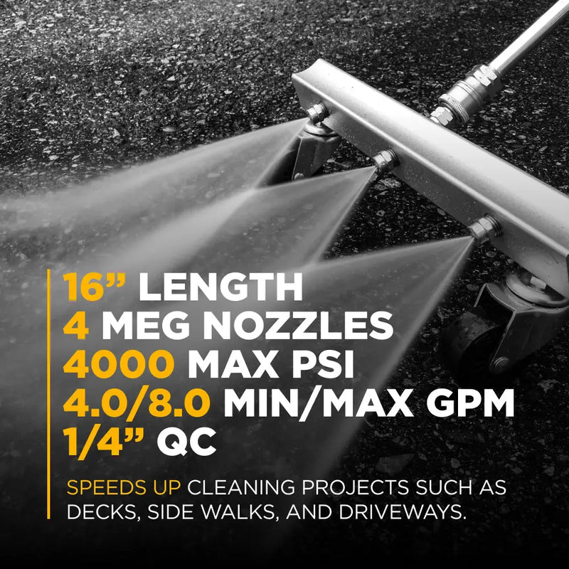 16" Water Broom BE Power Equipment