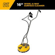 16" Whirl-A-Way Pressure Washer Surface Cleaner BE Power Equipment