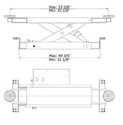 AMGO J5H Manual Rolling Jack 5,000 lbs. Capacity designed AMGO