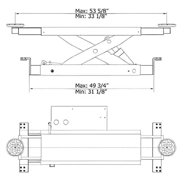 AMGO J5H Manual Rolling Jack 5,000 lbs. Capacity designed AMGO