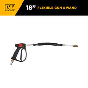 18" Flex Wand Assembly with Weeping Spray Gun BE Power Equipment
