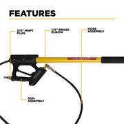 18' Telescoping Pressure Washer Wand BE Power Equipment