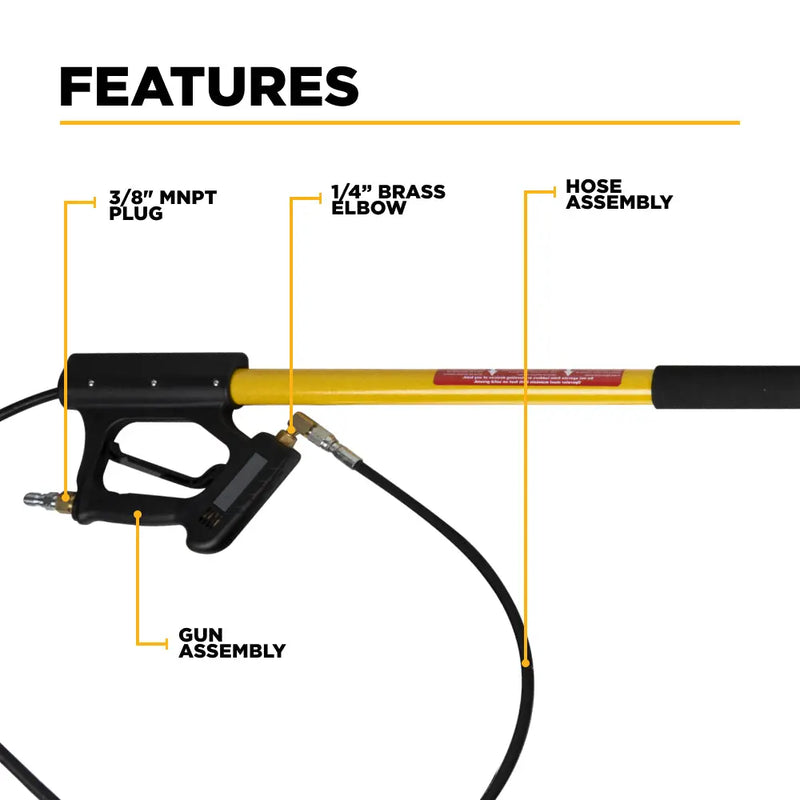 18' Telescoping Pressure Washer Wand BE Power Equipment