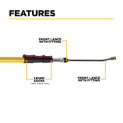 18' Telescoping Pressure Washer Wand BE Power Equipment