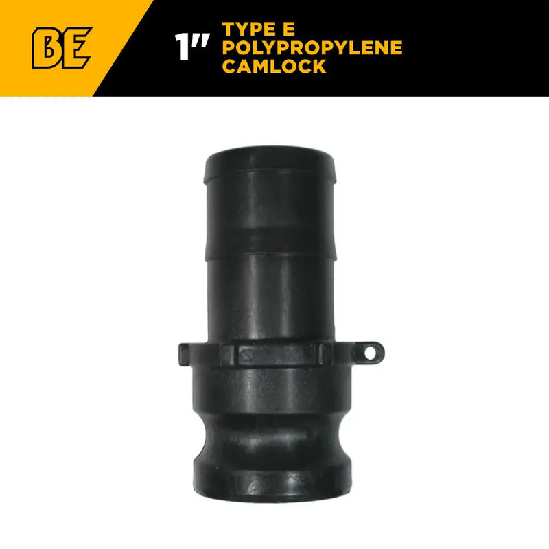 1" Type E Polypropylene Camlock BE Power Equipment
