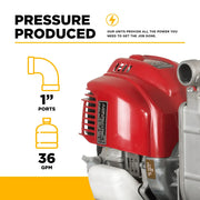1" Water Transfer Pump with Honda GX25 Engine BE Power Equipment