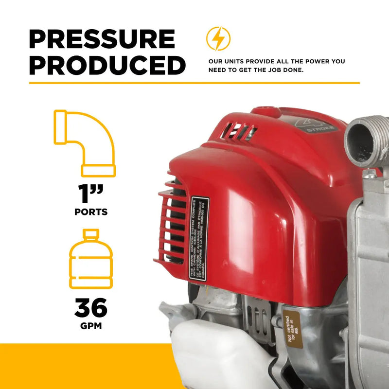 1" Water Transfer Pump with Honda GX25 Engine BE Power Equipment