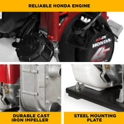 1" Water Transfer Pump with Honda GX25 Engine BE Power Equipment