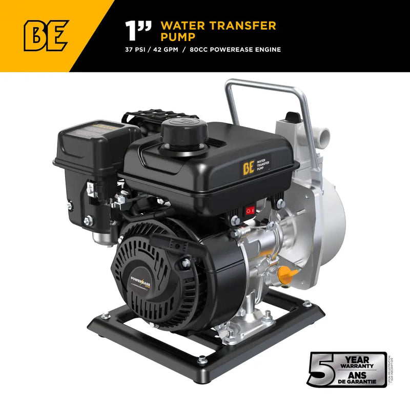 1" Water Transfer Pump with Powerease 79 Engine BE Power Equipment