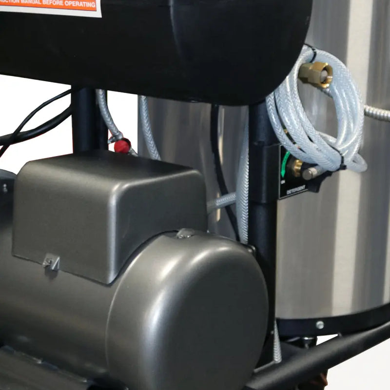 1,000 PSI 2.0 GPM Hot Water Electric Pressure Washer with General T9051EBF triplex pump - 1250 BE Power Equipment