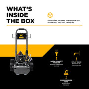 1,500 PSI 1.6 GPM 1.5 HP Electric Pressure Washer with Powerease Motor and Triplex Pump - B1515EN BE Power Equipment