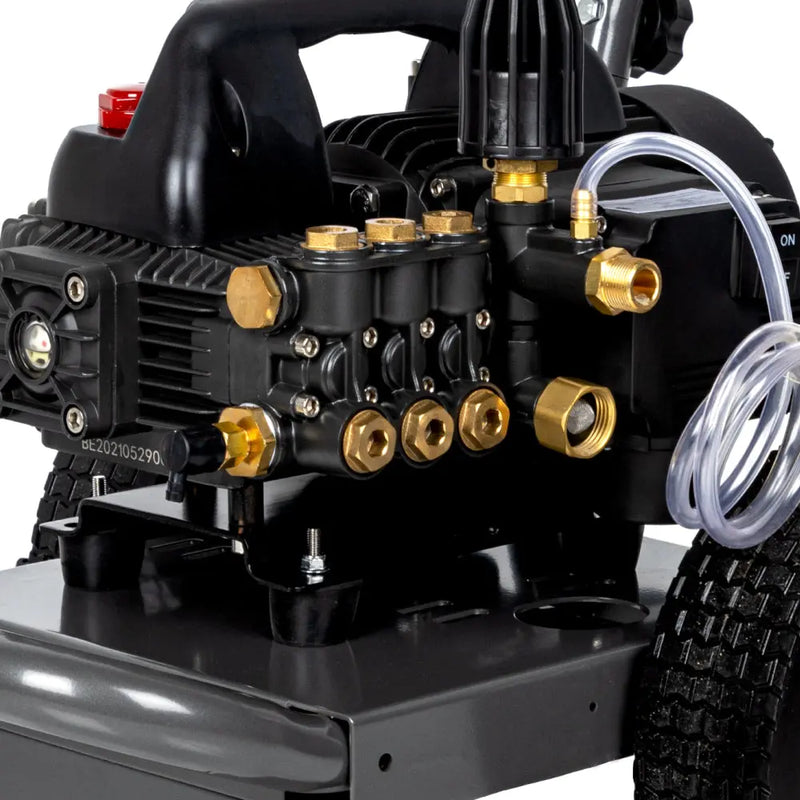 1,500 PSI 1.6 GPM 1.5 HP Electric Pressure Washer with Powerease Motor and Triplex Pump - B1515EN BE Power Equipment