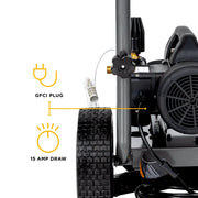 1,500 PSI 1.6 GPM 1.5 HP Electric Pressure Washer with Powerease Motor and Triplex Pump - B1515EN BE Power Equipment