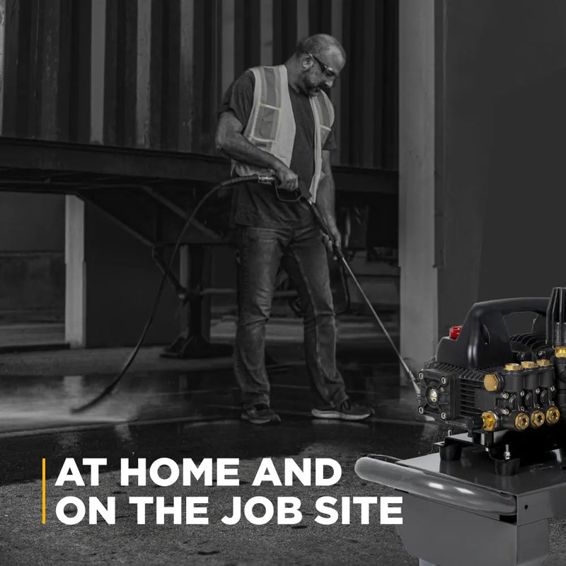 1,500 PSI 1.6 GPM 1.5 HP Electric Pressure Washer with Powerease Motor and Triplex Pump - B1515EN BE Power Equipment