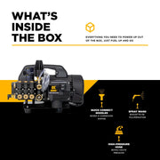 1,500 PSI 1.6 GPM 1.5 HP Portable Electric Pressure Washer – P1515EPN BE Power Equipment
