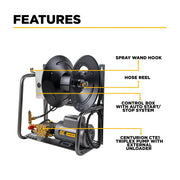 1,500 PSI 2.0 GPM 2.0 HP Wall Mount Electric Pressure Washer with a Baldor Motor and CP Triplex Pump - X-1520FW1ARH BE Power Equipment