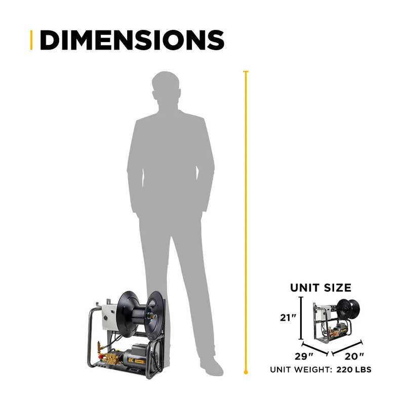 1,500 PSI 2.0 GPM 2.0 HP Wall Mount Electric Pressure Washer with a Baldor Motor and CP Triplex Pump - X-1520FW1ARH BE Power Equipment