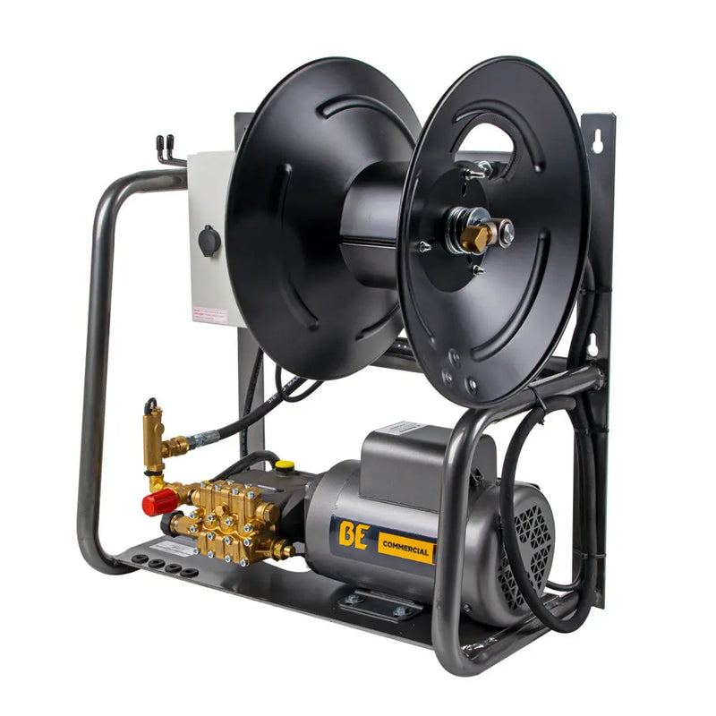 1,500 PSI 2.0 GPM 2.0 HP Wall Mount Electric Pressure Washer with a Baldor Motor and General Triplex Pump - X-1520FW1GENH BE Power Equipment