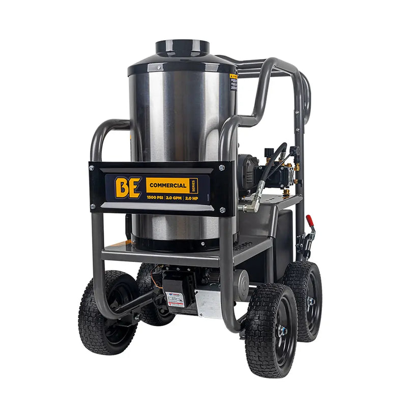 1,500 PSI 2.0 GPM Hot Water Pressure Washer with TechTop Motor and CP Triplex Pump - HW152EA BE Power Equipment