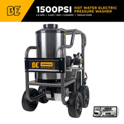 1,500 PSI 2.0 GPM Hot Water Pressure Washer with TechTop Motor and CP Triplex Pump - HW152EA BE Power Equipment