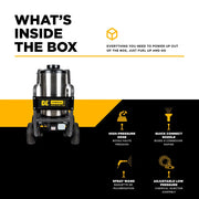 1,500 PSI 2.0 GPM Hot Water Pressure Washer with TechTop Motor and CP Triplex Pump - HW152EA BE Power Equipment