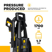 1,700 PSI 1.7 GPM Electric Power Washer with Powerease Motor and AR Axial Pump - P1715EN BE Power Equipment