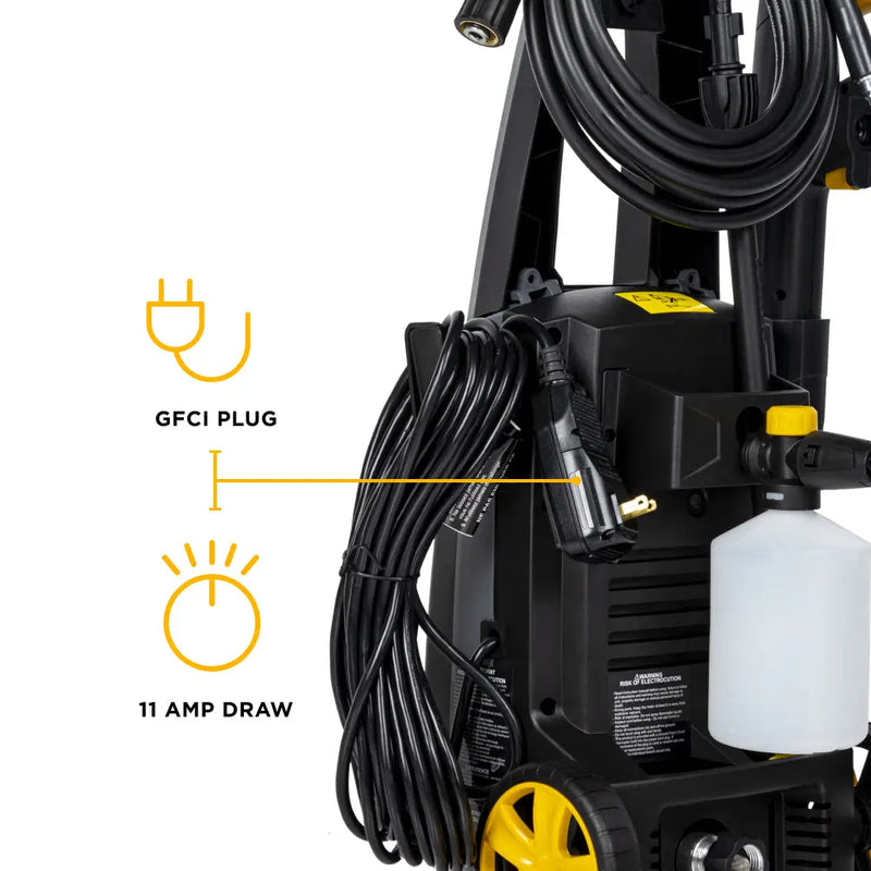1,700 PSI 1.7 GPM Electric Power Washer with Powerease Motor and AR Axial Pump - P1715EN BE Power Equipment