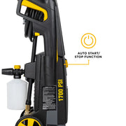 1,700 PSI 1.7 GPM Electric Power Washer with Powerease Motor and AR Axial Pump - P1715EN BE Power Equipment