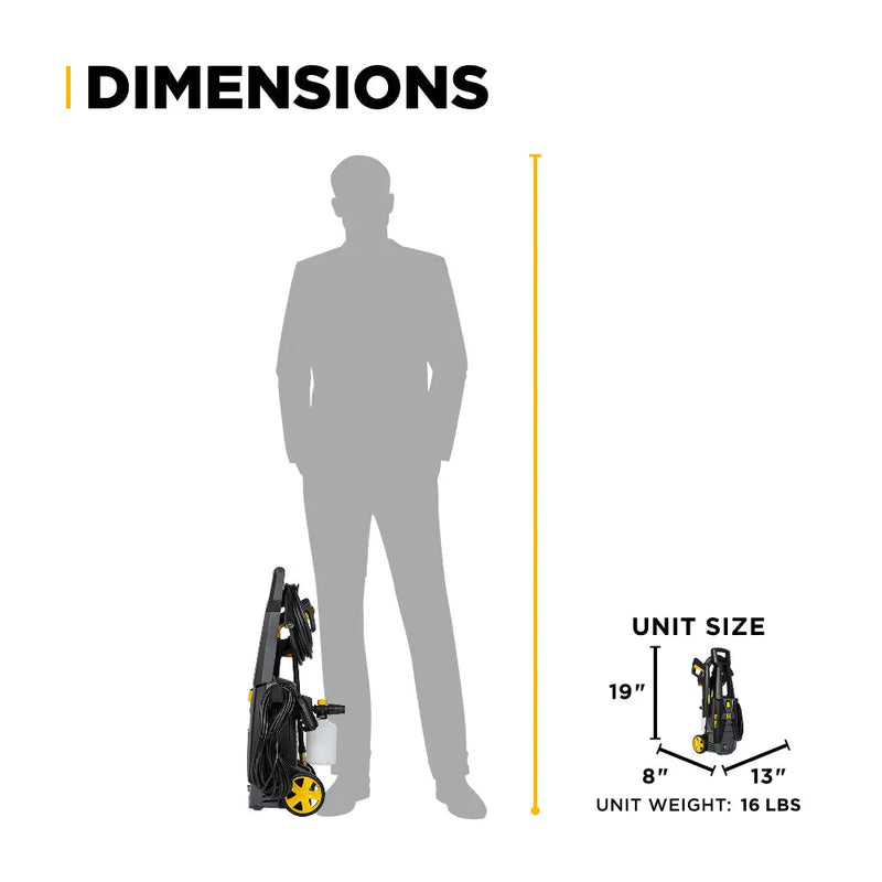 1,700 PSI 1.7 GPM Electric Power Washer with Powerease Motor and AR Axial Pump - P1715EN BE Power Equipment