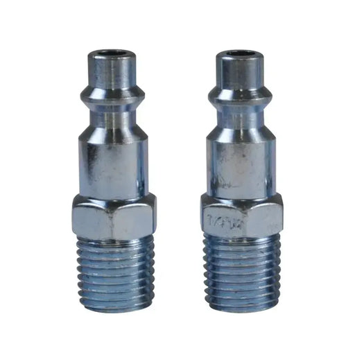 2 Piece 1/4" MNPT Industrial 'M' Style Plug Kit BE Power Equipment