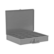 Durham Small, Steel, Compartment Box, 16 Compartments, Gray (Pack of 6)