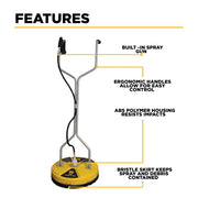 20" Whirl-A-Way Pressure Washer Surface Cleaner BE Power Equipment
