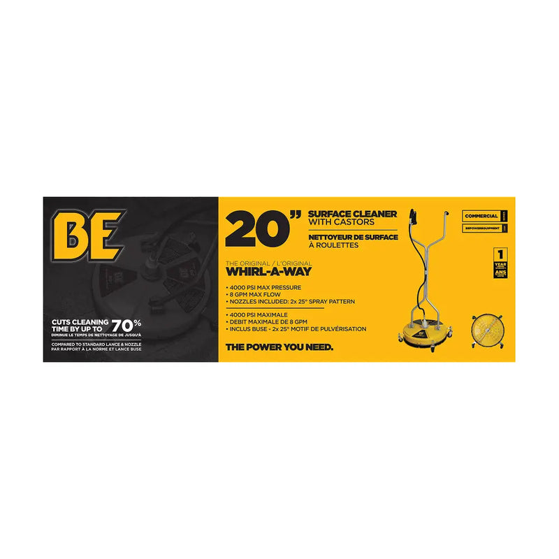 20" Whirl-A-Way Surface Cleaner BE Power Equipment
