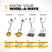 20" Whirl-A-Way Surface Cleaner BE Power Equipment