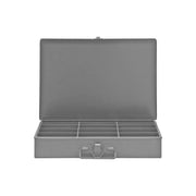 Durham Small, Steel, Compartment Box, 12 Compartments, Gray (Pack of 6)