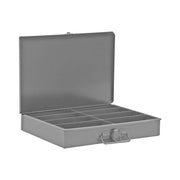 Durham Small, Steel, Compartment Box, 8 Compartments, Gray (Pack of 6)