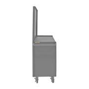 Durham Mobile Bench Cabinet With 5" X 1-1/4" Polyurethane Casters, (2) Rigid And (2) Swivel
