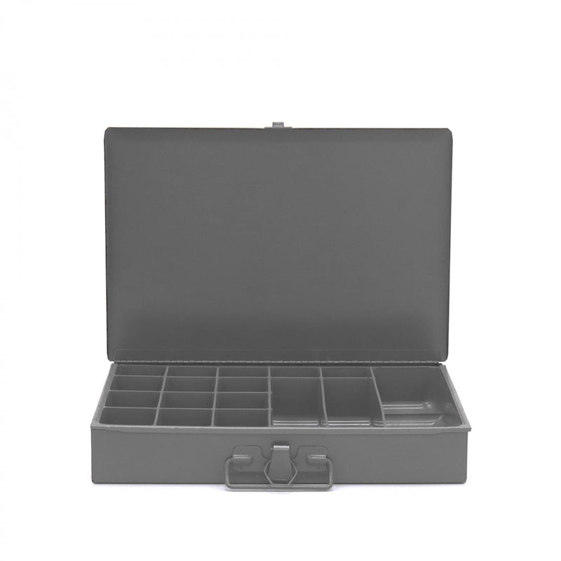 Durham Individual, Small, Steel, Compartment Box, 17 Compartments, Gray (Pack of 6)