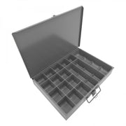 Durham Individual, Small, Steel, Compartment Box, 17 Compartments, Gray (Pack of 6)