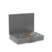 Durham Individual, Small, Steel, Compartment Box, 17 Compartments, Gray (Pack of 6)