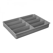 Durham Small, Polypropylene, 8 Compartment Insert, Gray