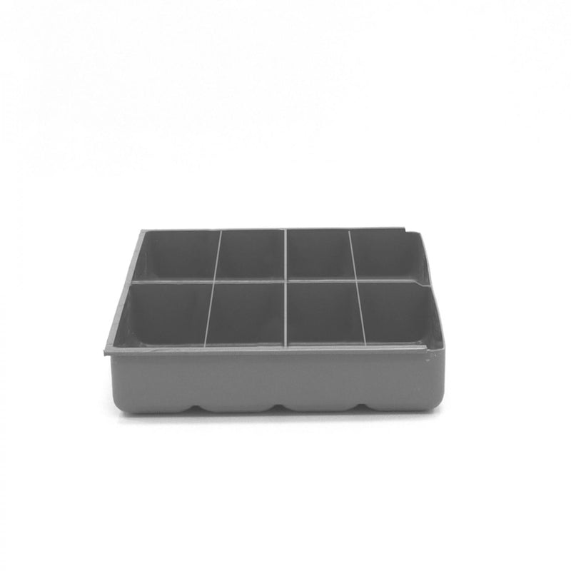 Durham Small, Polypropylene, 8 Compartment Insert, Gray