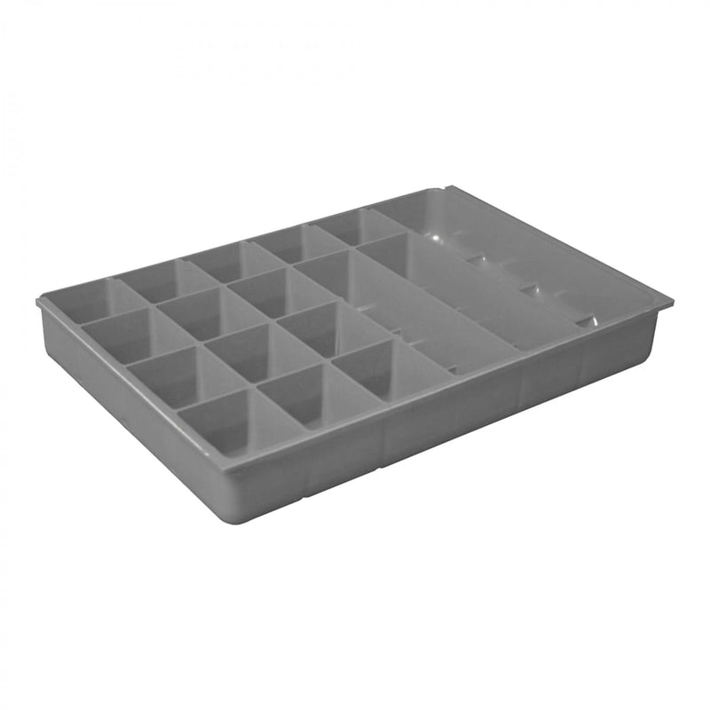 Durham Small, Polypropylene, 17 Compartment Insert, Gray