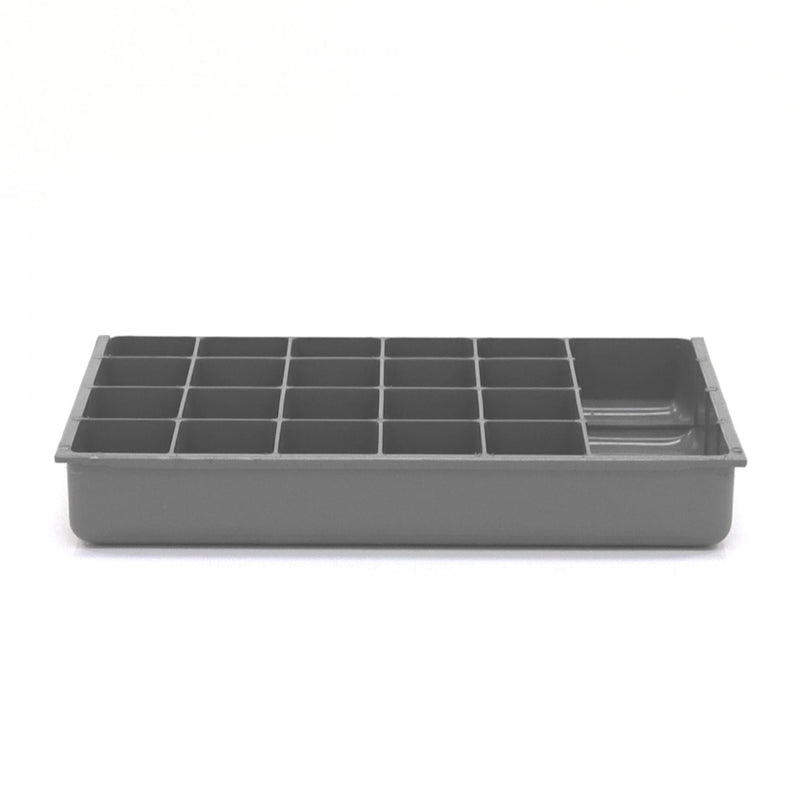 Durham Small, Polypropylene, 21 Compartment Insert, Gray