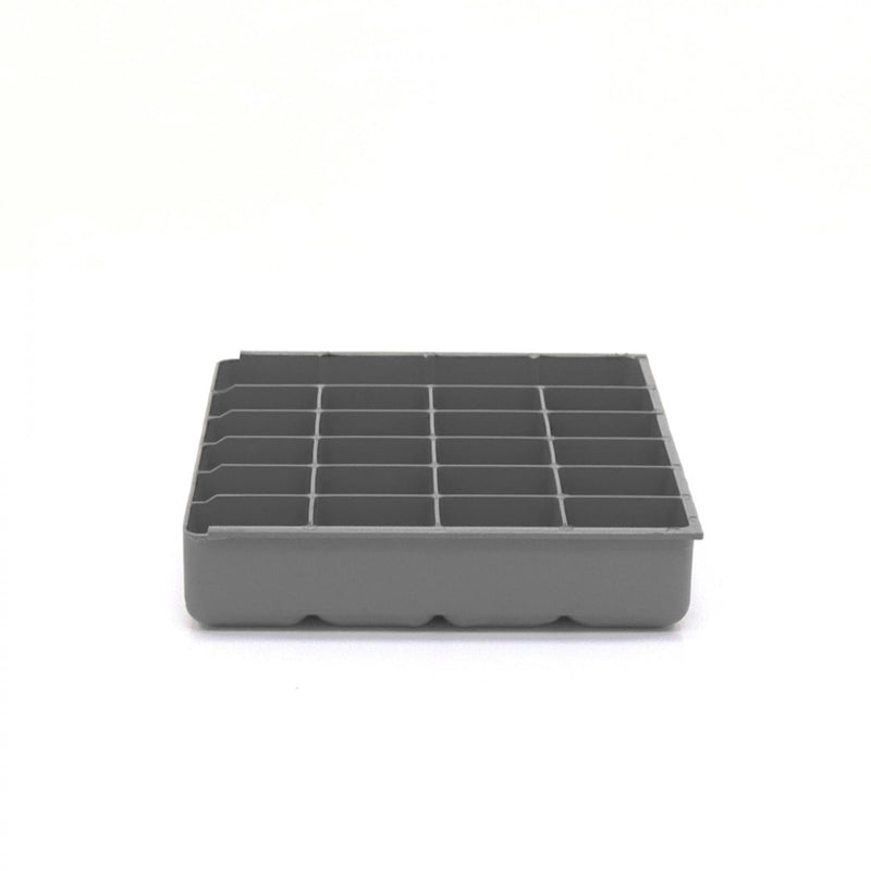 Durham Small, Polypropylene, 21 Compartment Insert, Gray